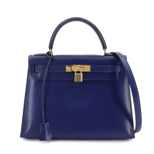 Hermes kelly box carf blue - carf,