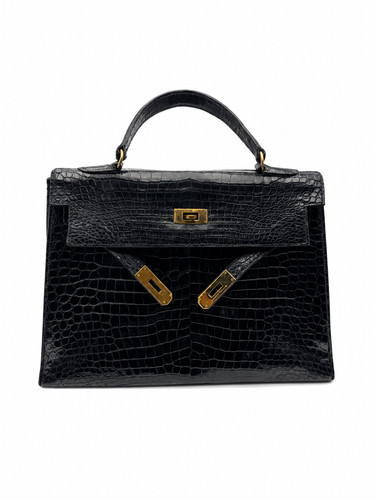 Hermes kelly nero oro - cm,